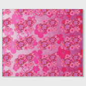 Roze Hibiscus en Schildpadden Honu Cadeaupapier (Vlak)