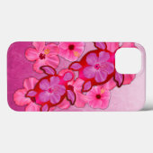 Roze Hibiscus en Schildpadden Honu Case-Mate iPhone Case (Achterkant (horizontaal))
