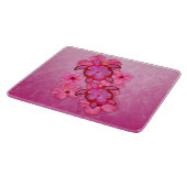 Roze Hibiscus en Schildpadden Honu Snijplank (Hoek)