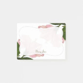 Roze Hibiscus Floral Photography - Bracket Post-it® Notes (Voorkant)