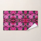 Roze Hibiscus Flower Abstract Bad Handdoek (Handdoek)