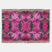 Roze Hibiscus Flower Abstract Deken (Voorkant)