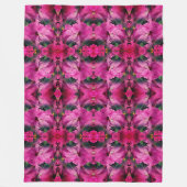 Roze Hibiscus Flower Abstract Fleece Deken (Voorkant)