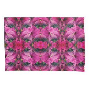 Roze Hibiscus Flower Abstract Kussensloop