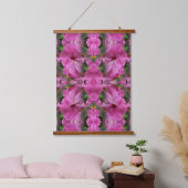 Roze Hibiscus Flower Art Abstract Hangend Wandkleed (Slaapkamer)