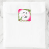 Roze hibiscus flower bespaart de datum sticker (Tas)