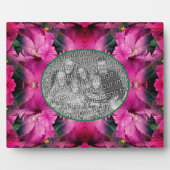 Roze Hibiscus Flower Creëer Uw eigen foto Fotoplaat (Voorkant)