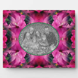 Roze Hibiscus Flower Creëer Uw eigen foto Fotoplaat