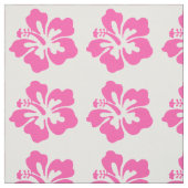 Roze Hibiscus Flower Hawaiian Beach Girly Vacking Stof (Swatch)