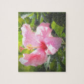 Roze Hibiscus Flower Legpuzzel (Verticaal)