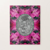 Roze Hibiscus Flower Lijst Creëer Uw eigen foto Legpuzzel (Verticaal)