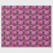 Roze Hibiscus Flower Natuur Cadeaupapier (Vlak)