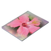 Roze Hibiscus Flower Notitieboek (Linkerzijde)