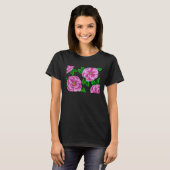 Roze Hibiscus Flower T-shirt (Voorkant volledig)