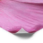 Roze Hibiscus Flower Waterverf Foto schilderen Poster (Hoek)