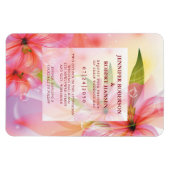 Roze Hibiscus Flower Wedding Rectangle Magnet Magneet (Horizontaal)
