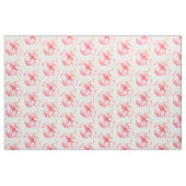 Roze Hibiscus Flowers Stof (Fat Quarter)