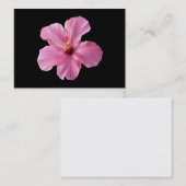 Roze Hibiscus Hawaii Bloem Gepersonaliseerd Sjablo Visitekaartje (Voorkant / Achterkant)