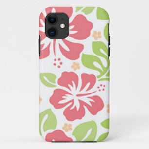 roze hibiscus Hawaiiaans bloempatroon Case-Mate iPhone Case