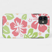 roze hibiscus Hawaiiaans bloempatroon Case-Mate iPhone Case (Achterkant (horizontaal))