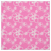 Roze Hibiscus Hawaiian Stof (Swatch)