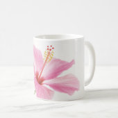 Roze hibiscus koffie/thee mok (Voorkant rechts)