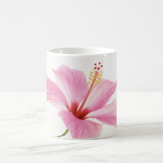 Roze hibiscus koffie/thee mok (Center)