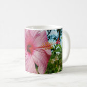 Roze Hibiscus Koffiemok (Voorkant rechts)