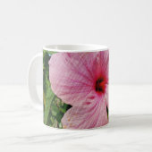 Roze Hibiscus Koffiemok (Voorkant links)