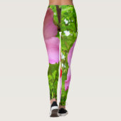 Roze Hibiscus Leggings (Achterkant)