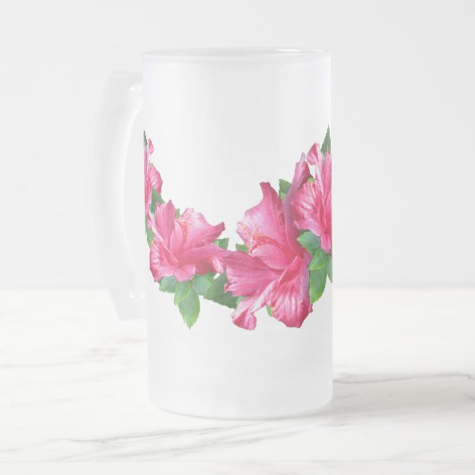 Roze Hibiscus Lei Mok (Voorkant links)