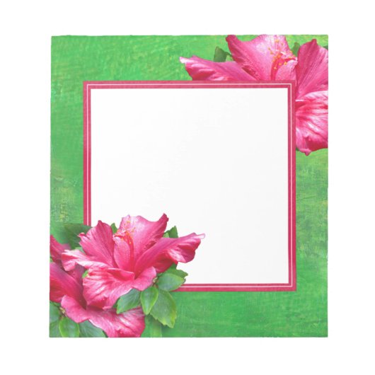 Roze Hibiscus Lei Notitieblok (Voorkant)