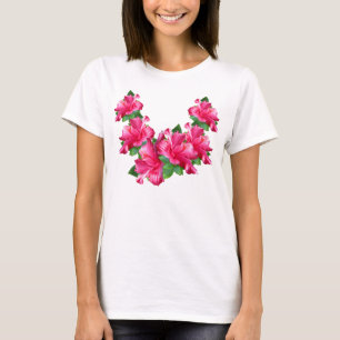 Roze Hibiscus Lei Shirten T-shirt