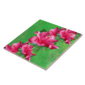 Roze Hibiscus Lei Tile Tegeltje (Zijkant)
