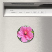 Roze Hibiscus magnet (Insitu (Vaatwasser))