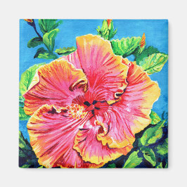 Roze Hibiscus Magnet