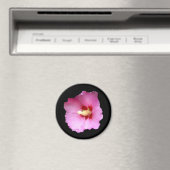 Roze Hibiscus Magnet (Insitu (Vaatwasser))