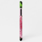 Roze Hibiscus met Raindrops Iphone Case Hoesje (Linkerkant)