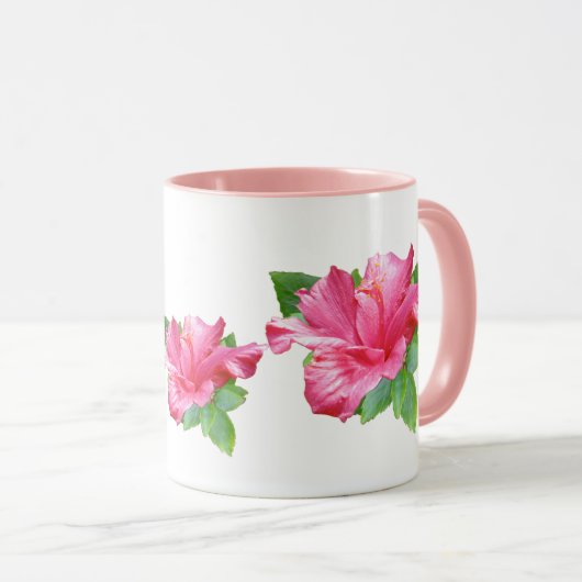 Roze Hibiscus Mok (Voorkant rechts)