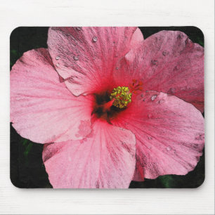 Roze Hibiscus Mousepad Muismat