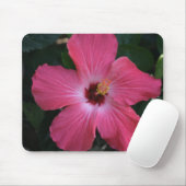 roze hibiscus muismat (Met muis)