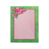 Roze Hibiscus Notitieblok (Linkerzijde)