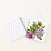 Roze hibiscus notitieboek (Binnen)