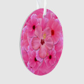 Roze Hibiscus Ornament (voorkant)