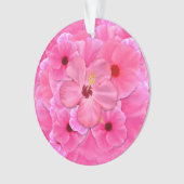 Roze Hibiscus Ornament (voorkant)