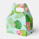 Roze Hibiscus Palm Gift Box Bedankdoosjes (Achterkant)