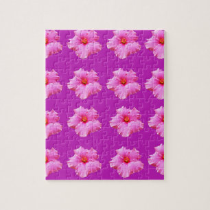 Roze_Hibiscus_Pattern_ Legpuzzel