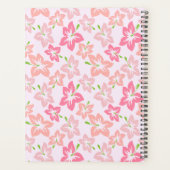 Roze Hibiscus, Roze Bloemen, Je Naam Planner (Achterkant)