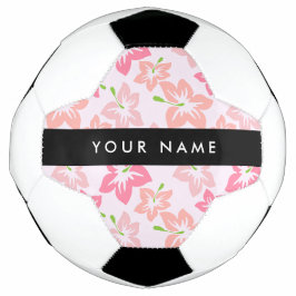 Roze Hibiscus, Roze Bloemen, Je Naam Voetbal