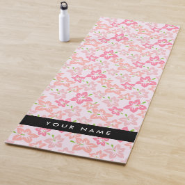 Roze Hibiscus, Roze Bloemen, Je Naam Yogamat